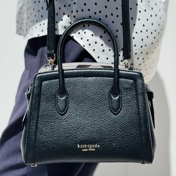 Kate Spade Small Satchel Crossbody Bag Black with Dust Bag